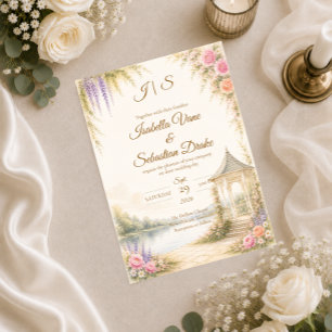 Elegant Garden Wedding Invitation