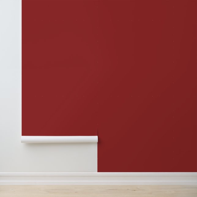 Elegant garnet red wine plain solid bold colour wallpaper (Application)