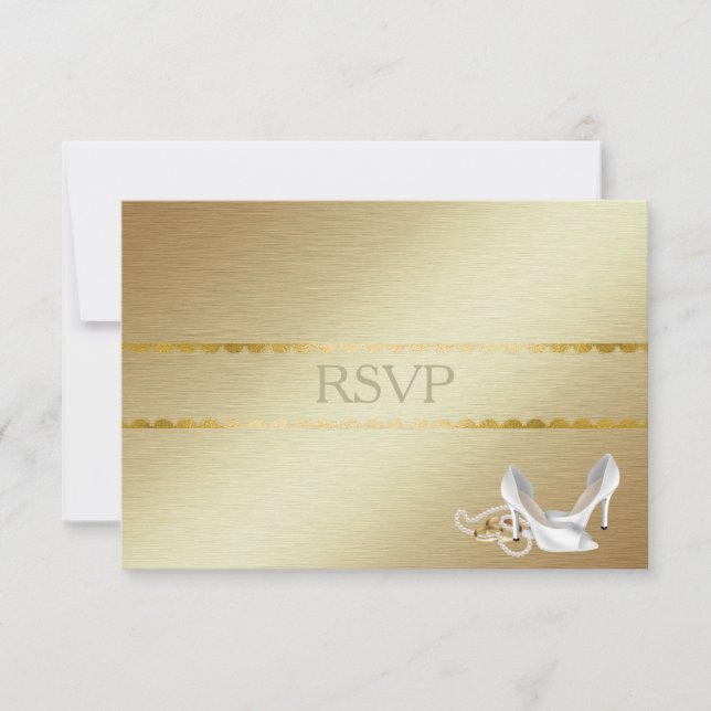 Elegant gay Wedding RSVP (Front)