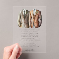Elegant Gay Wedding Two Grooms in Suits