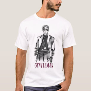 Elegant Gentleman Fashion Sketch Tee