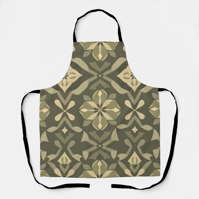 Elegant Geometric Apron - Stylish Seamless Pattern (Front)