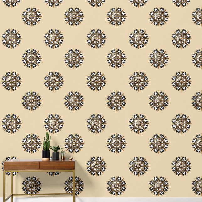 Elegant Geometric Design Custom Wallpaper (Hallway)