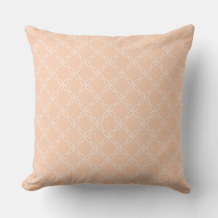 Elegant Geometric Design with Peach Back Cushion