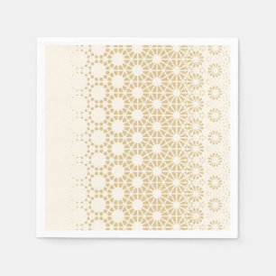 Elegant Geometric Gold Baby Shower Napkins