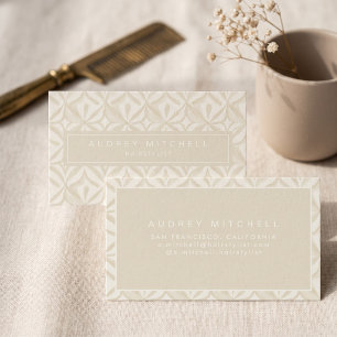 Elegant Geometric Pattern Business Card