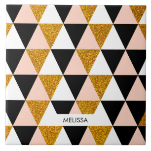 Elegant Geometric Pattern Ceramic Tile