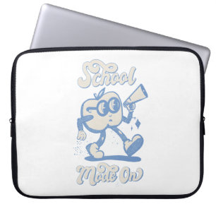 Elegant Geometric Strawberry Line Art Laptop Sleeve