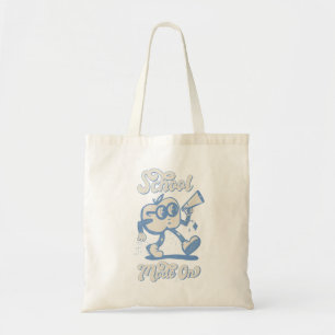 Elegant Geometric Strawberry Line Art Tote Bag