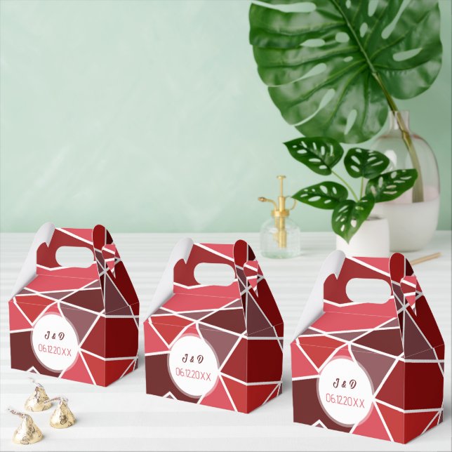 Elegant Geometrical Wedding Favour Box (Multiple)