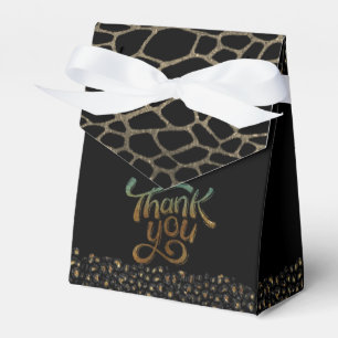 Elegant gift box with thanks