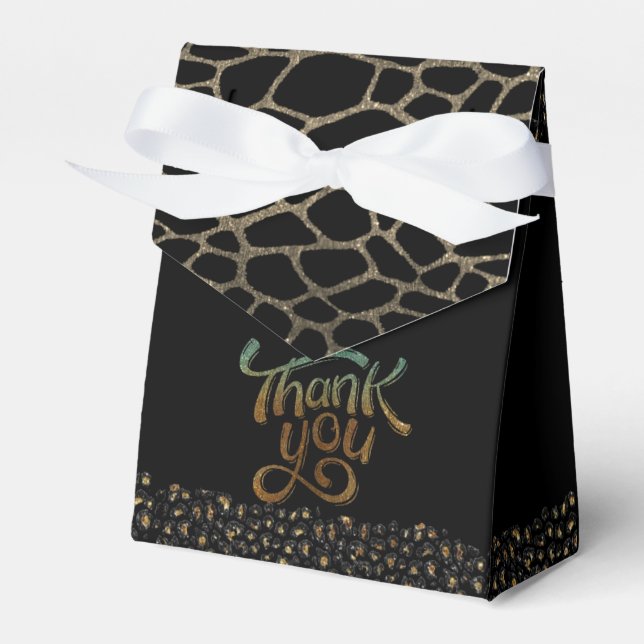 Elegant gift box with thanks (Front Side)