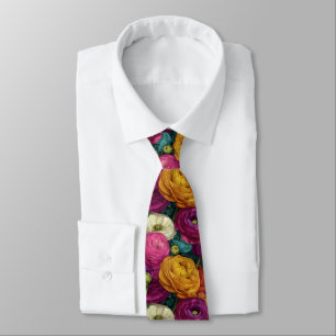 Elegant Gift  For Boyfriend Ranunculus Tie