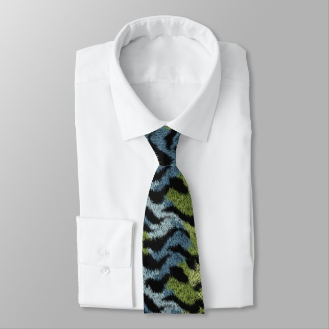 Elegant Gift  For Boyfriend Tiger Tie (Tied)