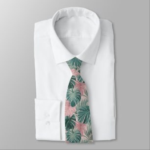 Elegant Gift For Boyfriend Tropical Floral Tie