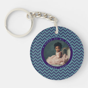 Elegant Gift Ideas Stripe Pattern Key Ring