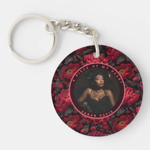 Elegant Gifts For Coworkers Peony Flower Key Ring