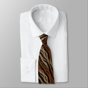 Elegant Gifts For Him Tiger Print Tie