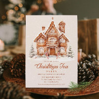 Elegant Gingerbread House Christmas Tea Party