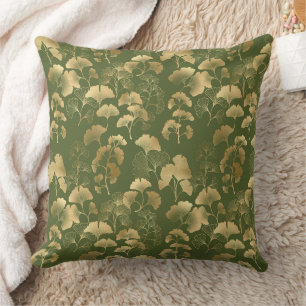 Elegant Ginkgo Garden Pattern Cushion