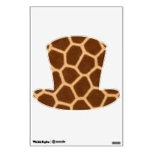 Elegant Giraffe Pattern Gentle Top Hat