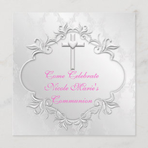 ELEGANT GIRLS COMMUNION Invitations