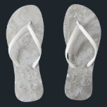 elegant girly chic grey cream beige white  floral thongs<br><div class="desc">elegant girly chic grey cream beige white  floral fashion accessories. home decorations,  The rhinestone design details are simulated in the artwork. 
No actual rhinestones will be used in the making of this product.</div>