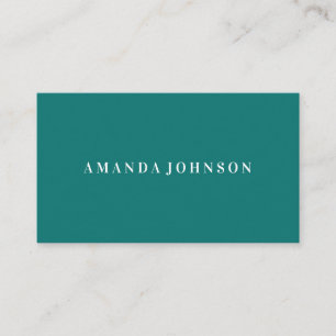 Elegant Girly Day Spa and Salon Emerald Green Business Card