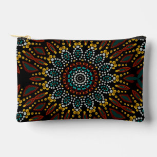 Elegant Girly Modern Stylish Dot Mandala Pattern  Accessory Pouch