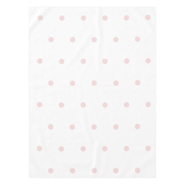 Elegant Girly Pink Polka Dots Pattern Spring  Tablecloth (Front)
