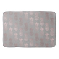 Elegant girly rose gold & grey pineapple pattern