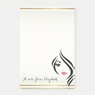 Elegant Girly Stylish  ,Girl Post-it Notes