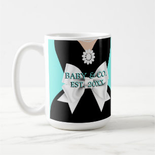 Elegant Glam Aqua Baby & Co Pregnancy Mummy to Be Coffee Mug