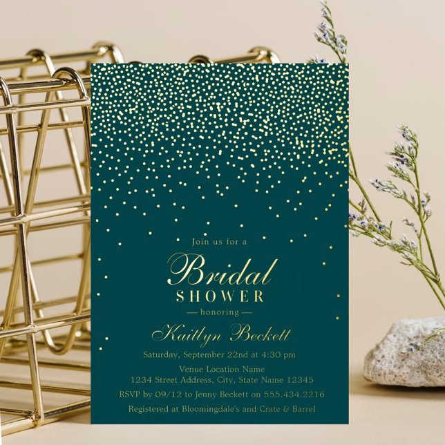 Elegant Glam Confetti Bridal Shower Real (Creator Uploaded)