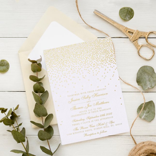 Elegant Glam Confetti Wedding Real (Creator Uploaded)