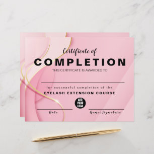 Elegant Glam Iradiscent Certificate of Completion