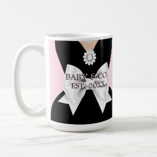 Elegant Glam Pink Baby & Co Pregnancy Mummy to Be Coffee Mug