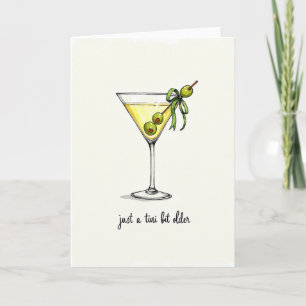 Elegant Glass Birthday Card
