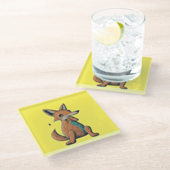 Elegant Glass Coasters (Angled)
