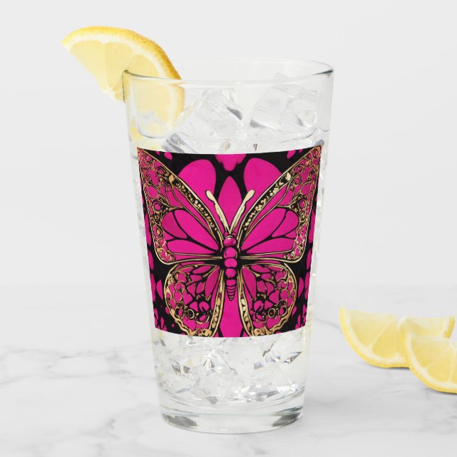 Elegant Glass Cup – Ideal for Coffee, Tea & Hot  (Front Ice)