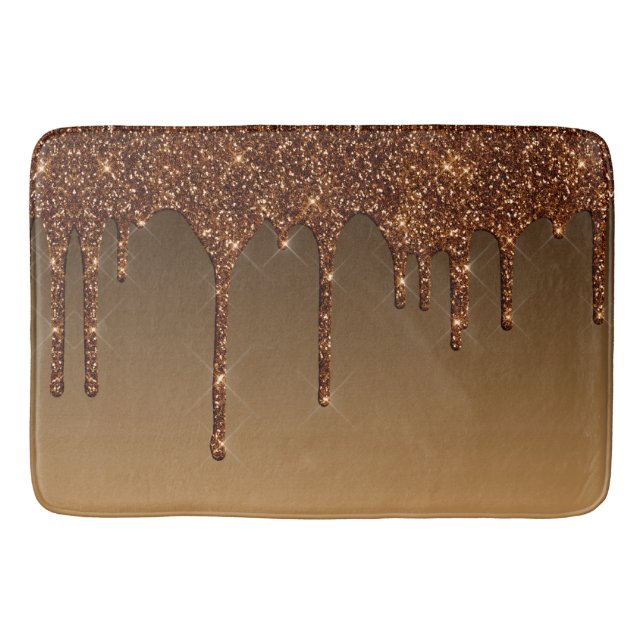Elegant glitter bath mat (Front)