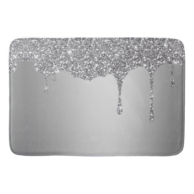 Elegant glitter bath mat (Front)