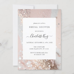 Elegant Glitter Bridal Shower Invitation