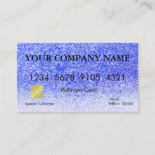 Elegant Glitter Credit Card