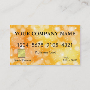 Elegant Glitter Credit Card