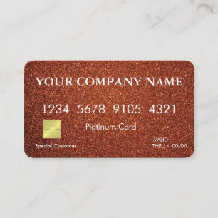 Elegant Glitter Credit Card