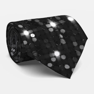 Elegant Glitter Disco Ball Neck Tie 