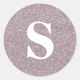 Elegant Glitter Monogram Envelope Seal