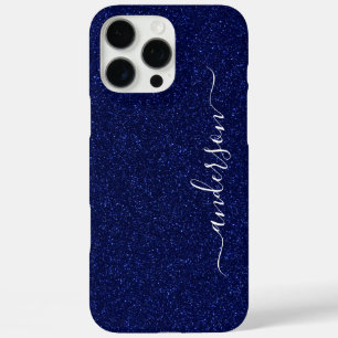 Elegant Glitter monogrammed Name iPhone 16 Pro Max Case