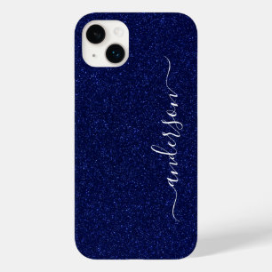 Elegant Glitter monogrammed Name Case-Mate iPhone 14 Plus Case